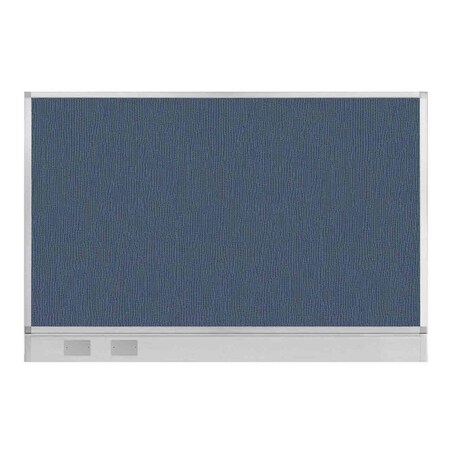 Versare Hush Panel Configurable Cubicle Partition 6' x 4' Ocean Fabric w/ Cable Channel 1855654